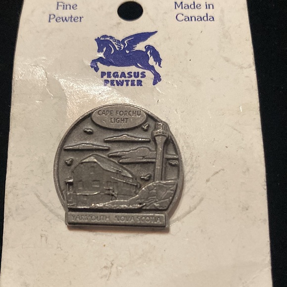 Fine Pewter Cape Forchu Light Pin Made in Canada - Picture 2 of 4